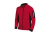 FHB Strick-Fleece-Jacke Gr.M rot-schwarz