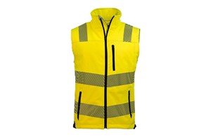 Prevent Warnschutz-Softshellweste gelb/schwarz Gr. M
