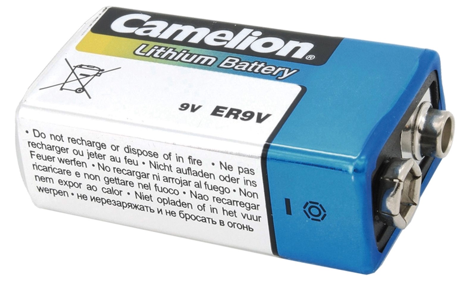 Blockbatterie Camelion Lithium 9 Volt für Rauchmelder