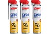 Sonax Set SX90 (3 Stück) Plus EasySpray Multifunktionsöl 400ml 