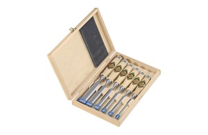 Kirschen Stechbeitelsatz 6-26mm 6-tlg im Holzkasten
