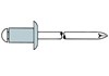 Gesipa Blindniete Alu-Stahl 3x8mm (PK=100 Stk)