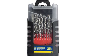 Fisch Holzspiralbohrersatz HSS 25-tlg