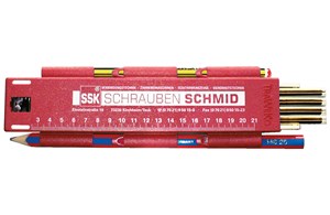 SSK Hobber Zimmerer rot 1Bleistift 1Zi-Blei