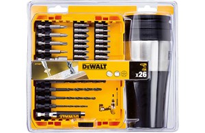 Bohrer- und Schrauberbitset 26-tlg. inkl. Kaffeebecher