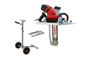 Zimmereikettensäge ZSX Ec 400HM + Transportwagen + Adapterplatte