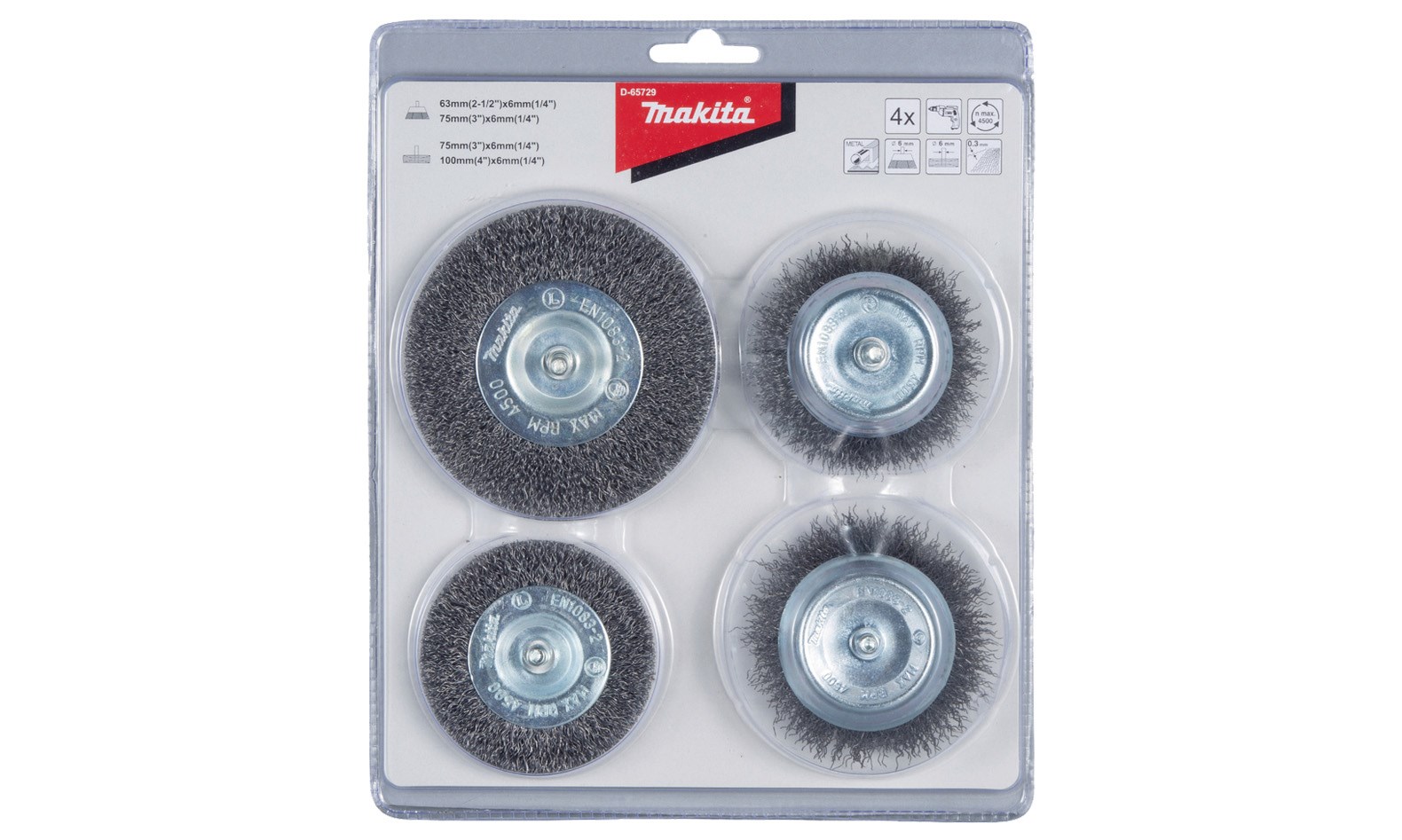 Rundbürsten m. Schaft gewellt