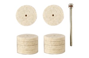 Proxxon Filzscheibe 22mm (PK= 10 Stk.+ 1 Träger)