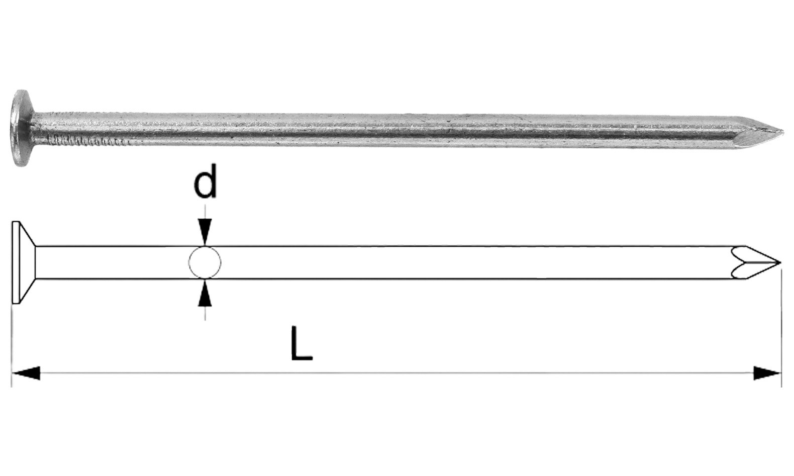 Drahtstifte Senkkopf